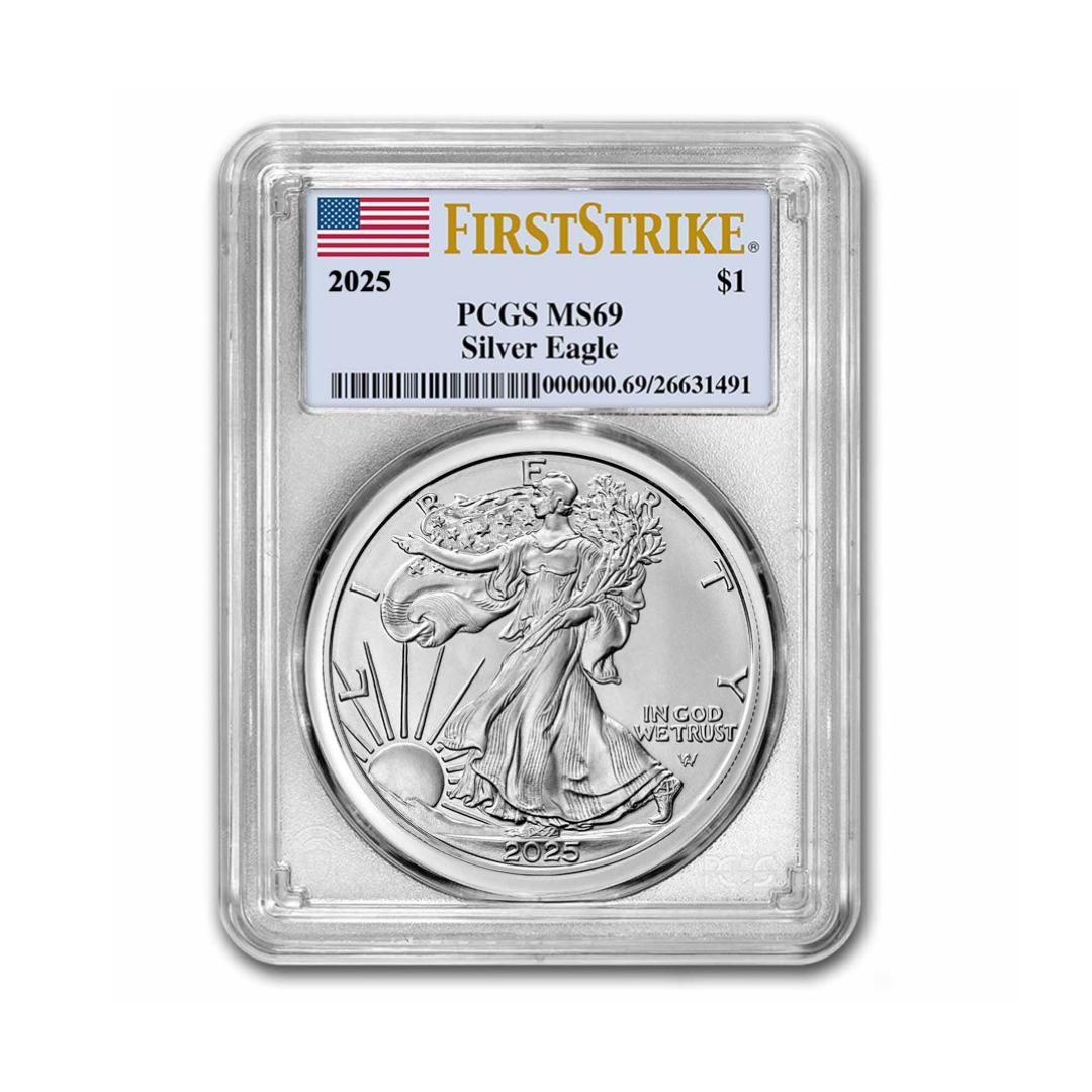 2025 American Silver Eagle MS-69 PCGS (FirstStrike®)