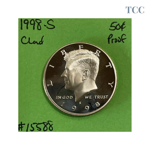 1998 S Kennedy Half Dollar 50c Proof CN-Clad