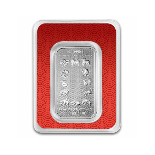 1 oz Silver Bar 2025 APMEX Year of the Snake (TEP, Series 2)