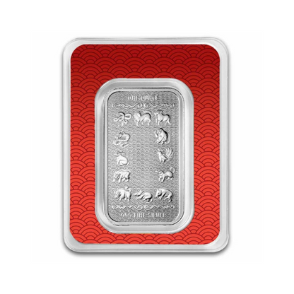 1 oz Silver Bar 2025 APMEX Year of the Snake (TEP, Series 2)