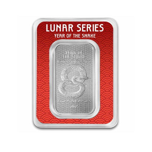 1 oz Silver Bar 2025 APMEX Year of the Snake (TEP, Series 2)