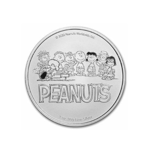 Peanuts® Lucy Pulls the Football 1 oz Silver Round