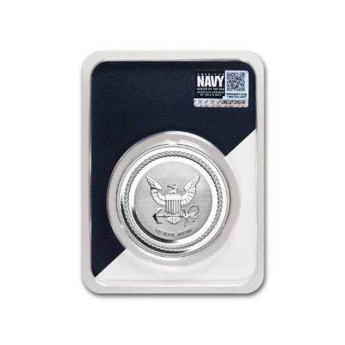 1 oz Silver Round United States Navy in TEP