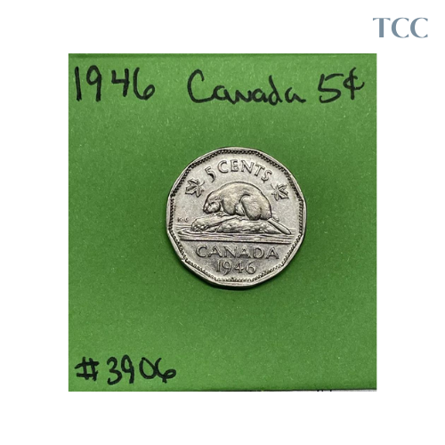 1946 Canada 5 Cents Nickel Circulated