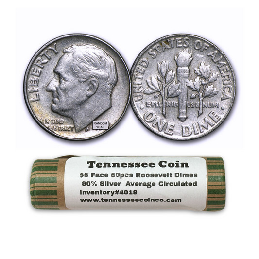 90% Silver Roosevelt Dimes Roll