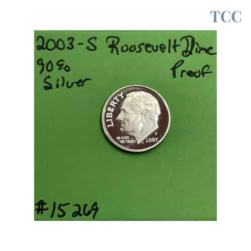 2003 S Roosevelt Dime Choice Proof 90% Silver