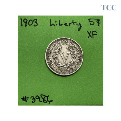 1903 Liberty “V” Nickel 5c XF Extra Fine