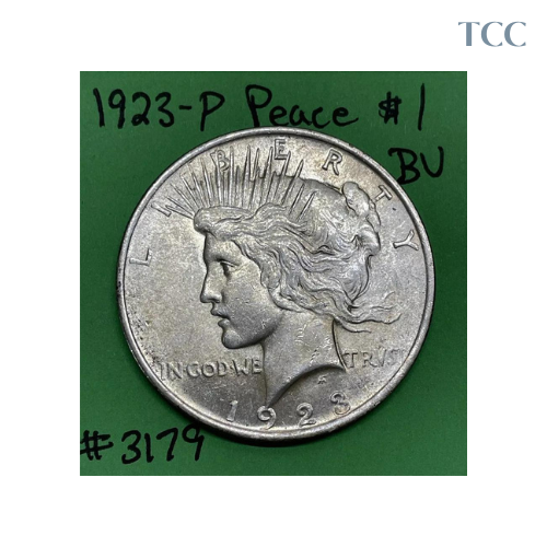 1923-P $1 Peace Dollar BU Brilliant Uncirculated 90% Silver