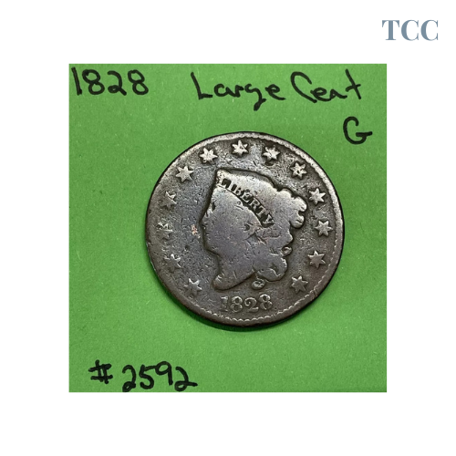 1828 Large Cent 1c Good