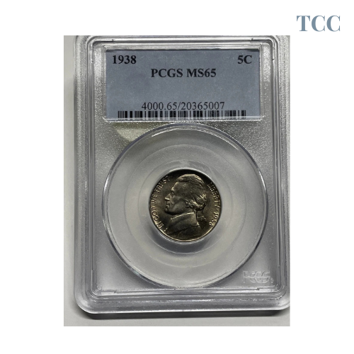 1938-P Jefferson Nickel 5c PCGS MS-65