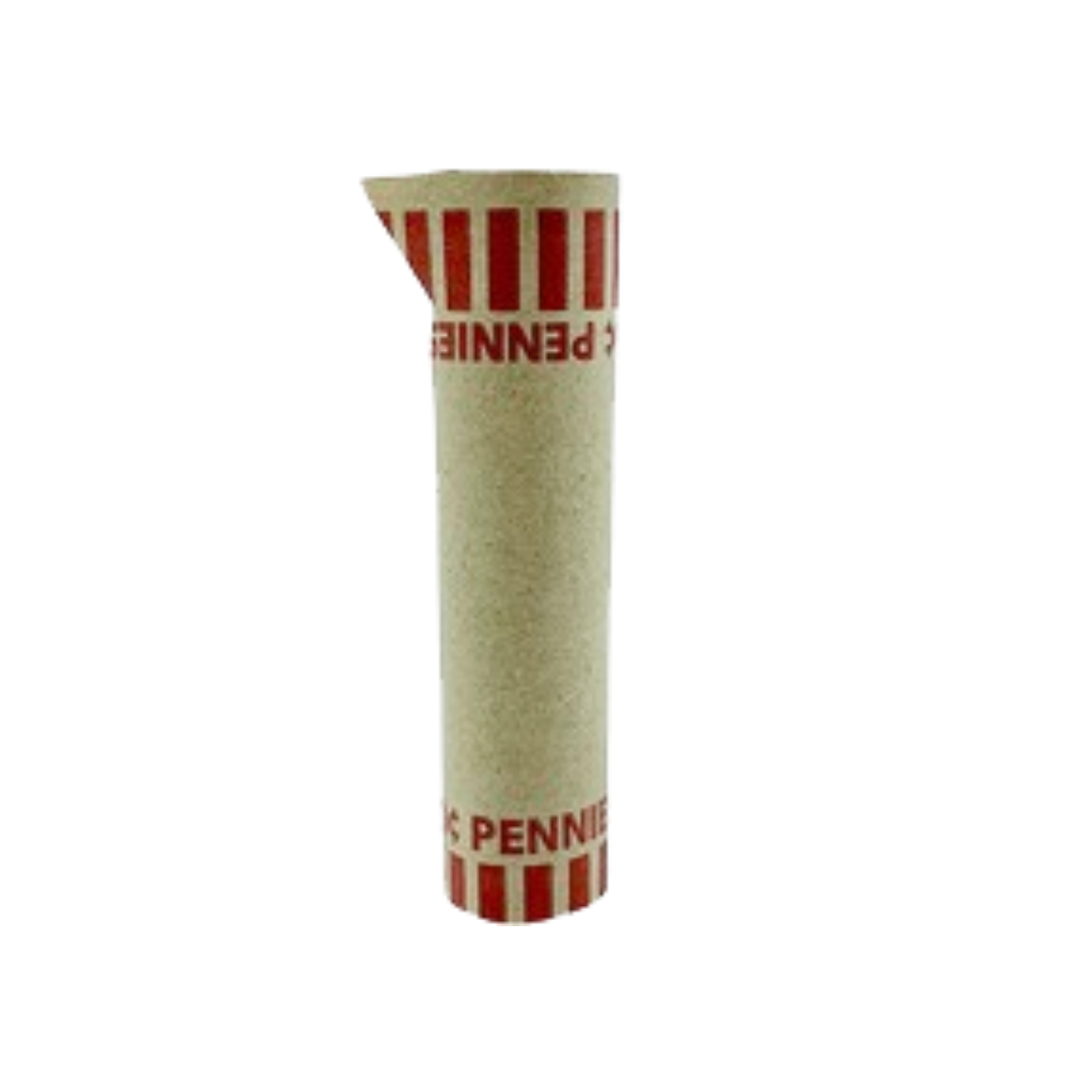 160ct Preformed Penny Coin Wrappers Paper Tubes