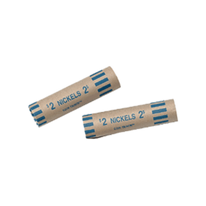 160ct Preformed Nickel Coin Wrappers Paper Tubes