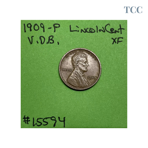 1909-P VDB Lincoln Wheat Cent 1c XF Extra Fine