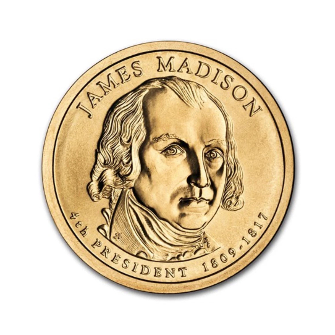 2007 P Presidential Dollar $1 James Madison BU Brilliant Uncirculated