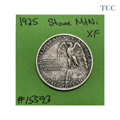 1925 Stone Mountain Commem Half Dollar Xf Extra Fine