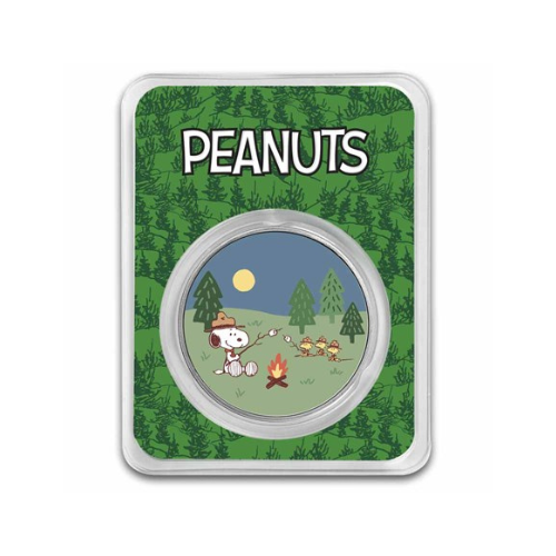 Peanuts® Beagle Scouts Overnight Camp 1 oz Colorized Silver