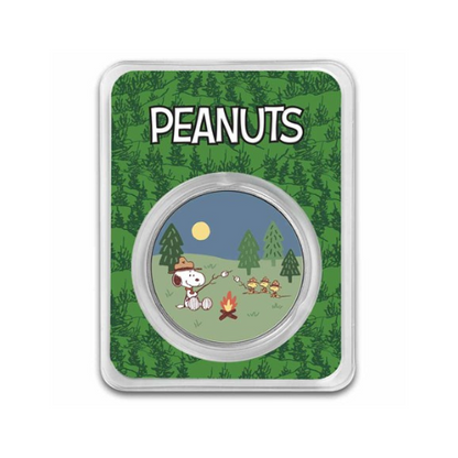 Peanuts® Beagle Scouts Overnight Camp 1 oz Colorized Silver