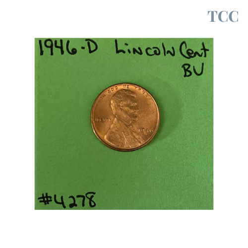 1946 D Lincoln Wheat Cent BU Uncirculated Mint State Bronze