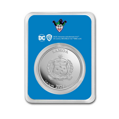 2024 Samoa 1 oz Silver DC Comics The Joker Colorized with TEP