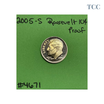 2005 S Roosevelt Dime Choice Proof Clad