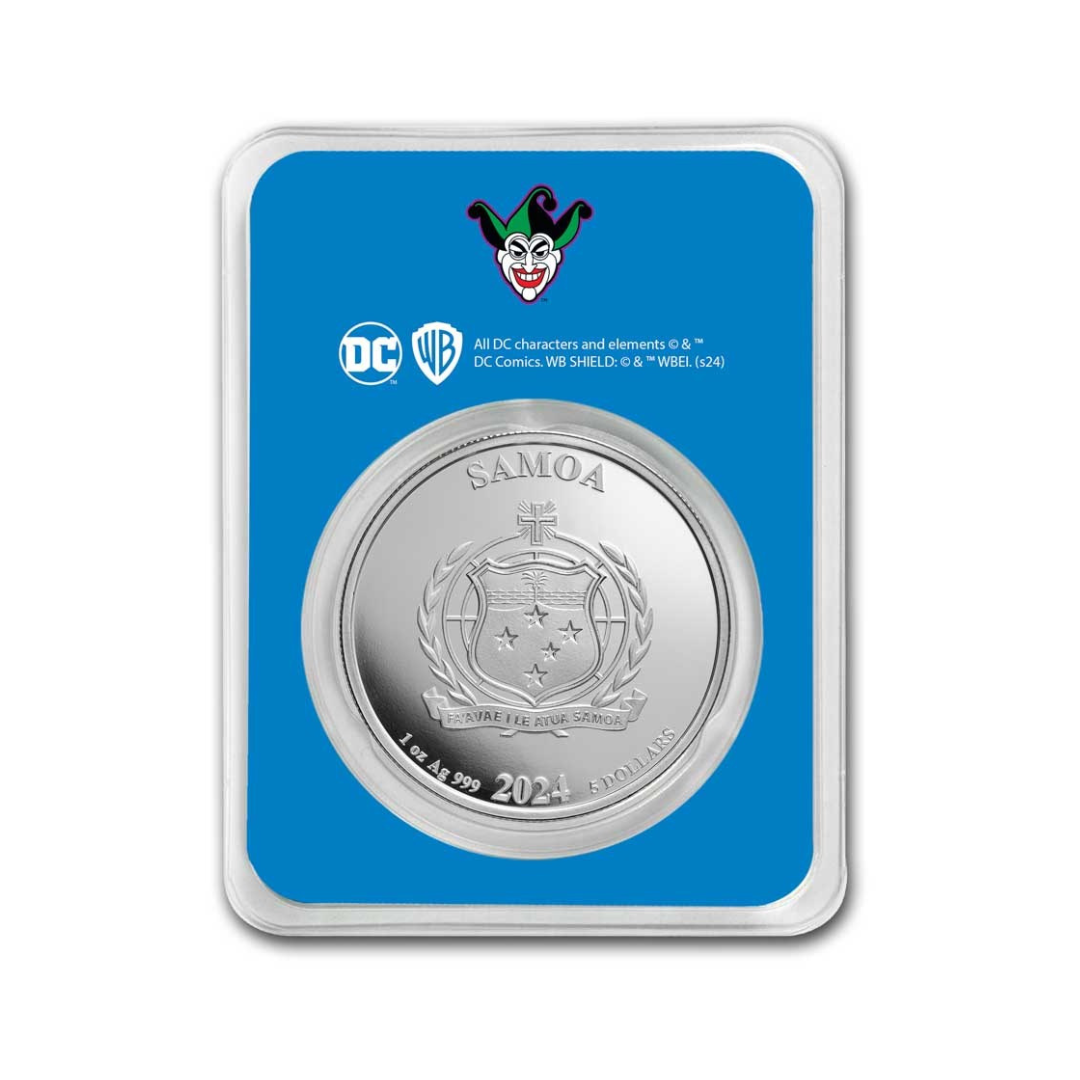 2024 Samoa 1 oz Silver DC Comics The Joker BU (with TEP)