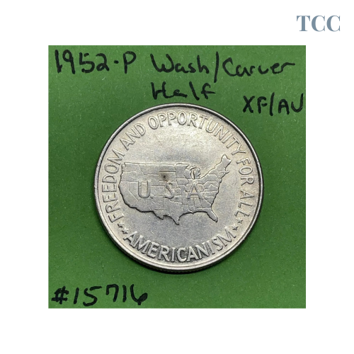 1952-P Washington-Carver Commemorative Half Dollar XF/AU