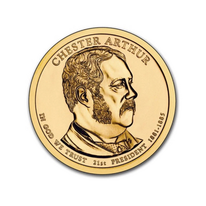 2012 P Presidential Dollar $1 Chester A Arthur BU