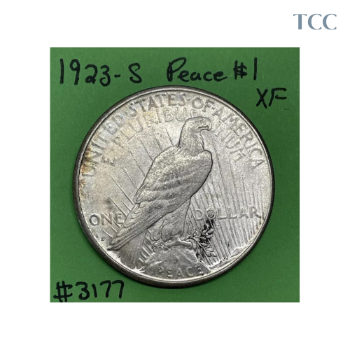 1923 S Peace Silver Dollar $1 XF Extra Fine 90% Silver