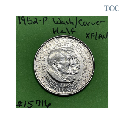 1952-P Washington-Carver Commemorative Half Dollar XF/AU