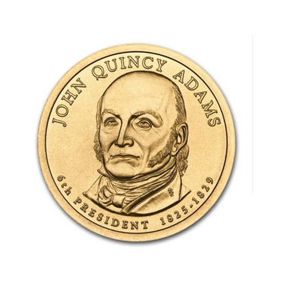 2008 P Presidential Dollar $1 John Quincy Adams BU