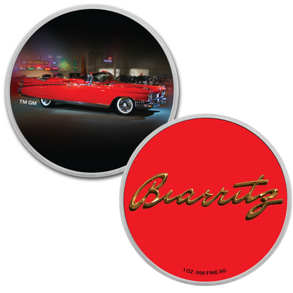 Cadillac Biarritz (1959) Colorized 1 oz Silver w/ TEP