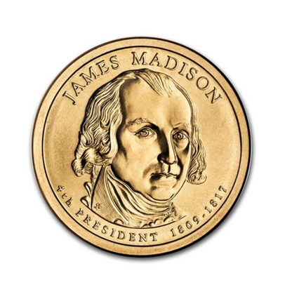 2007 D Presidential Dollar $1 James Madison