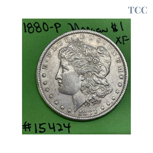 1880-P Morgan Dollar $1 90% Silver Xf Extra Fine