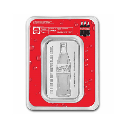 Coca-Cola® 1 oz Silver Colorized Bar