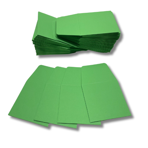 Green Paper Coin Envelopes