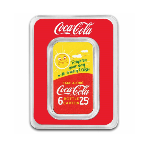 Coca-Cola® 1 oz Silver Summer Fun Colorized Bar in TEP