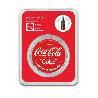 Coca-Cola® 1 oz Silver Colorized Round Bathing Beauties: Blonde