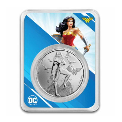 2024 Samoa 1 oz Silver DC Comics Wonder Woman BU (with TEP)