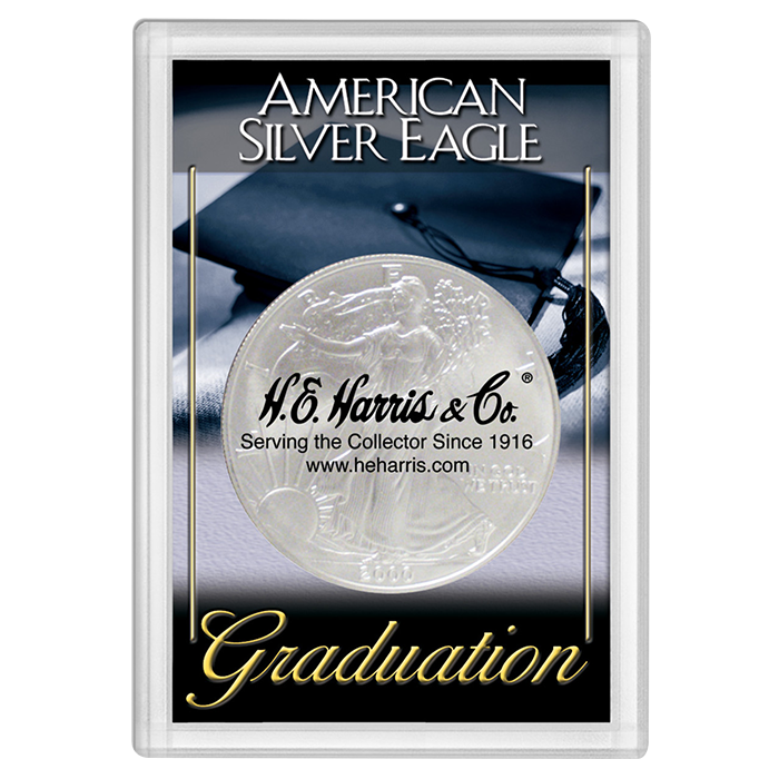 American Silver Eagle Frosted Case - Graduation