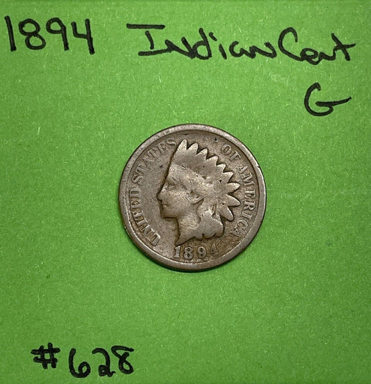 1894 Indian Head Cent / Penny 1c Good