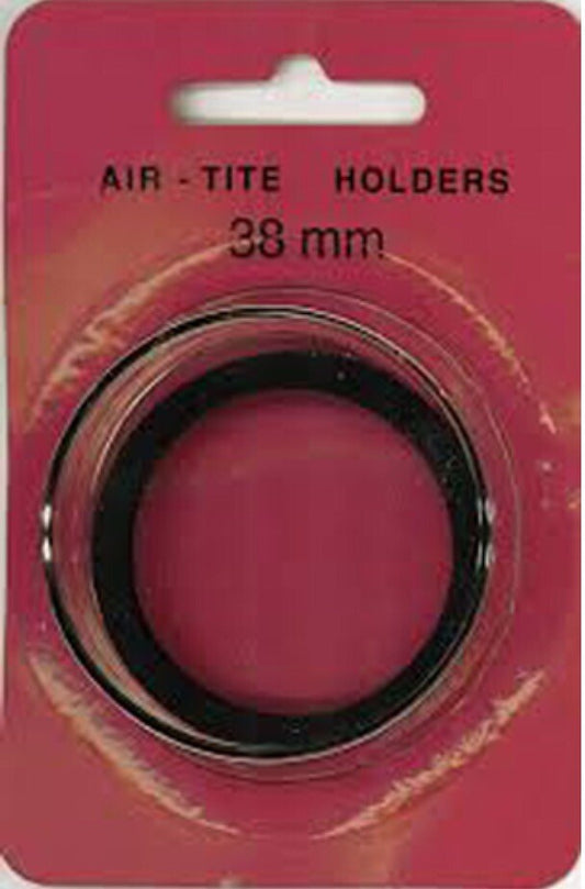 Genuine Air Tite 38mm Black Ring Coin Capsule Holder