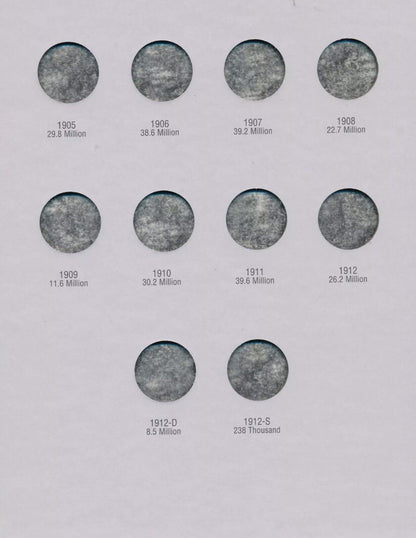 H.E. HARRIS 2677 Coin Folder Liberty Head V Nickel 5 cent 1883-1912 Album/Book