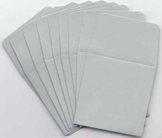 2x2 Paper Coin Envelopes Safe Storage Archival Grey Pack Of 100 Acid Free New