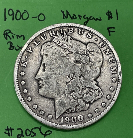 1900 O Morgan Dollar $1  Fine 90% Silver Tougher Date!