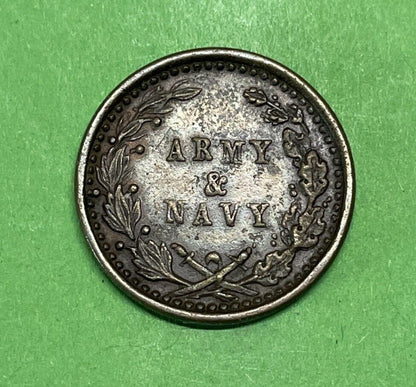 1863 Patriotic Civil War Token Fuld 48/299 High Grade