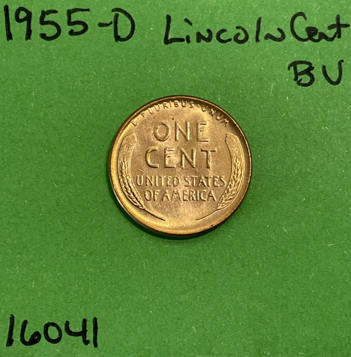 1955 D Lincoln Wheat Cent / Penny 1c Choice BU Red US Coin