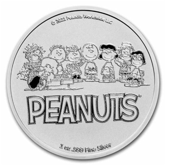 Peanuts® Great Pumpkin 55th Anniversary 1 oz .999 Silver Round
