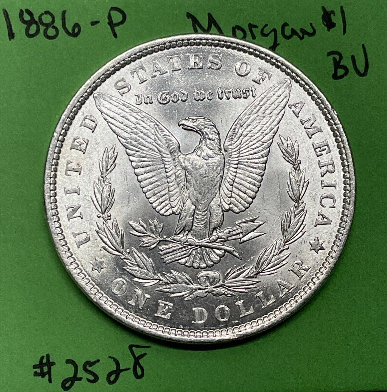 1886 P  $1 Morgan Silver Dollar $1 BU Brilliant Uncirculated 90% Silver