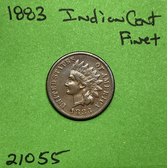 1883 Indian Head Cent / Penny 1c Fine See Photos