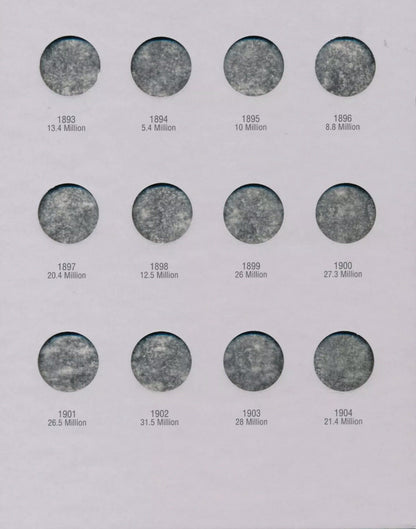 H.E. HARRIS 2677 Coin Folder Liberty Head V Nickel 5 cent 1883-1912 Album/Book